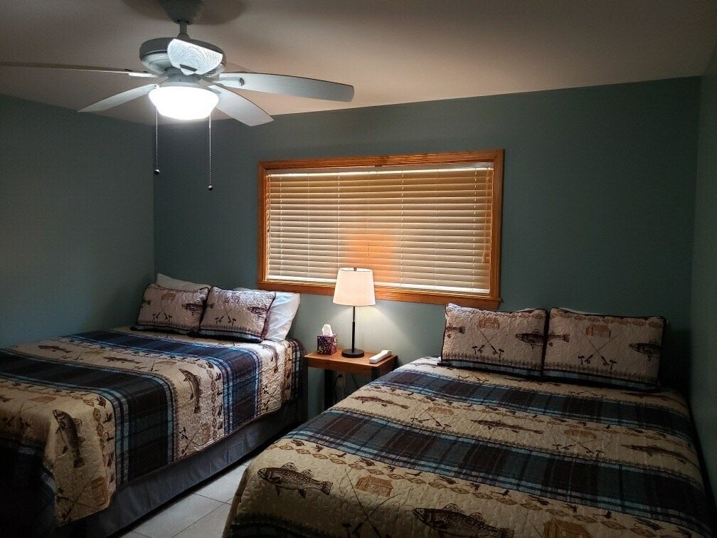 Bedroom with two queen beds